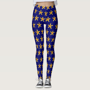 Leggings Patrón de estrellas de estilo egipcio antiguo v2 -