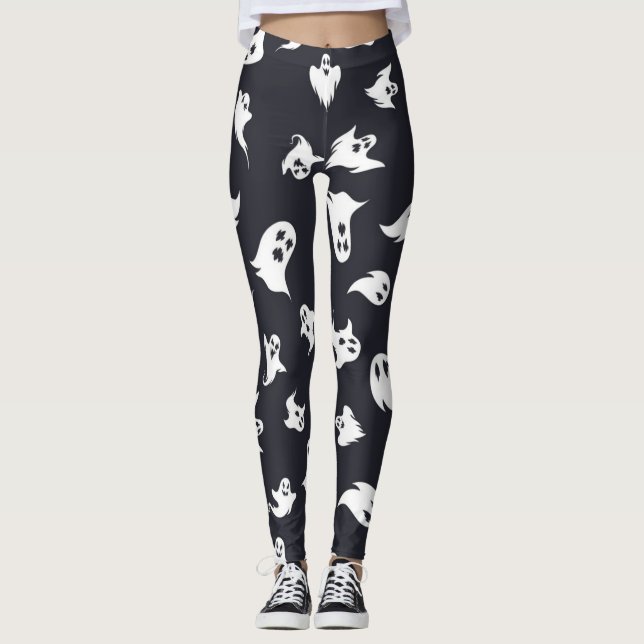 Leggings Patrón de fantasma (Anverso)