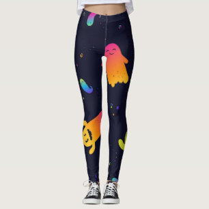 Leggings Patrón de fantasma