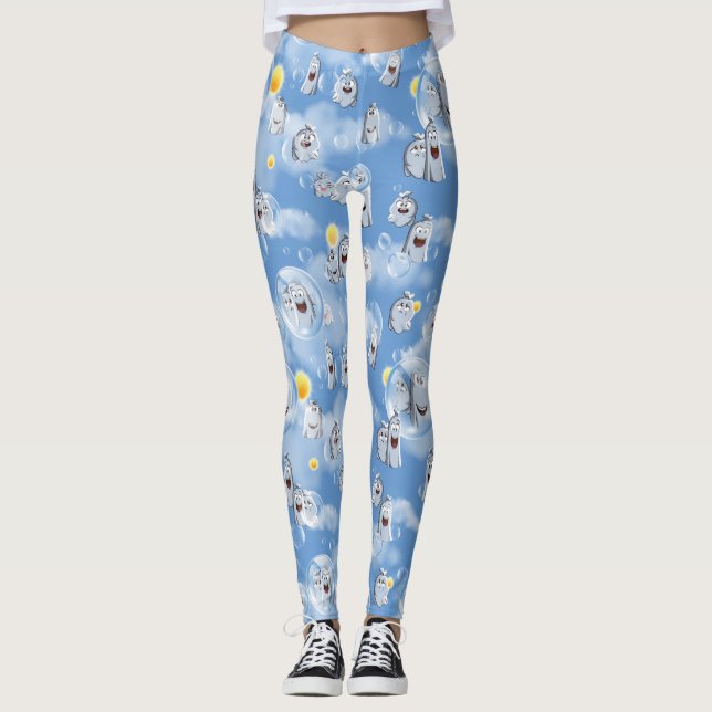 Leggings Patrón de fantasma (Anverso)