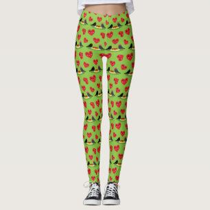 Leggings Patrón de fechas románticas de Spaghetti Meatball