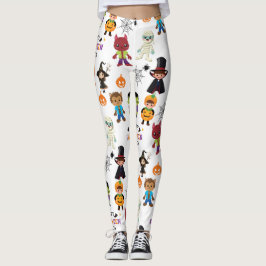 Leggings Patrón de Fiesta de disfraces de Halloween para ni
