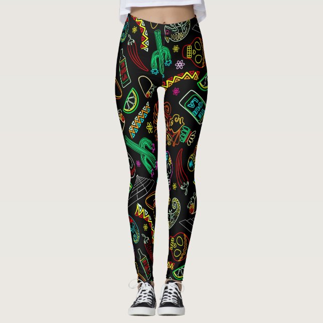 Leggings Patrón de Fiesta de México (Anverso)