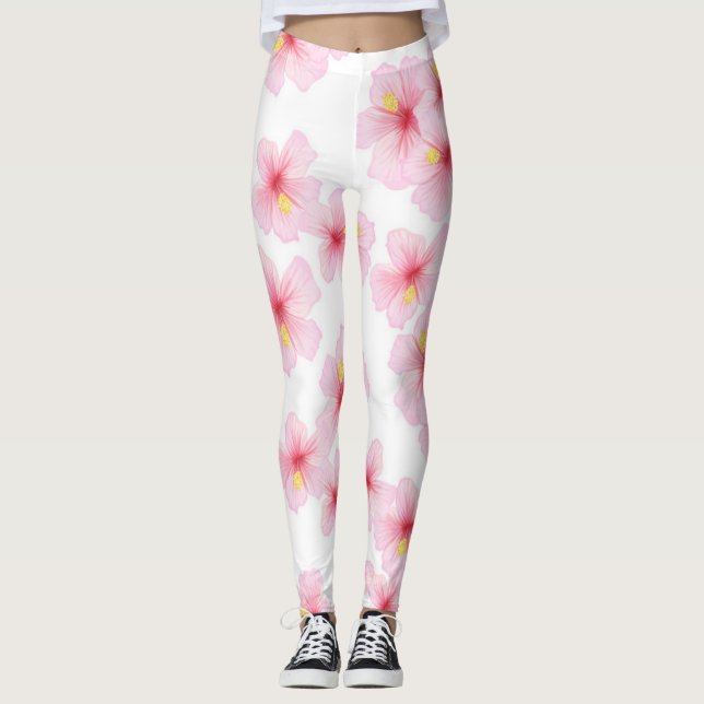 Leggings Patrón de flor (Anverso)