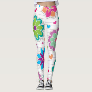Leggings Patrón de flor