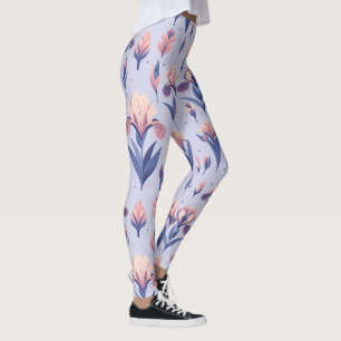 Leggings Patrón de flor Iris