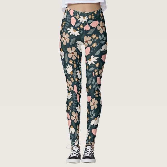 Leggings Patrón de Flor Silvestre  (Anverso)