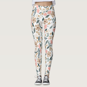 Leggings Patrón de Flor Silvestre