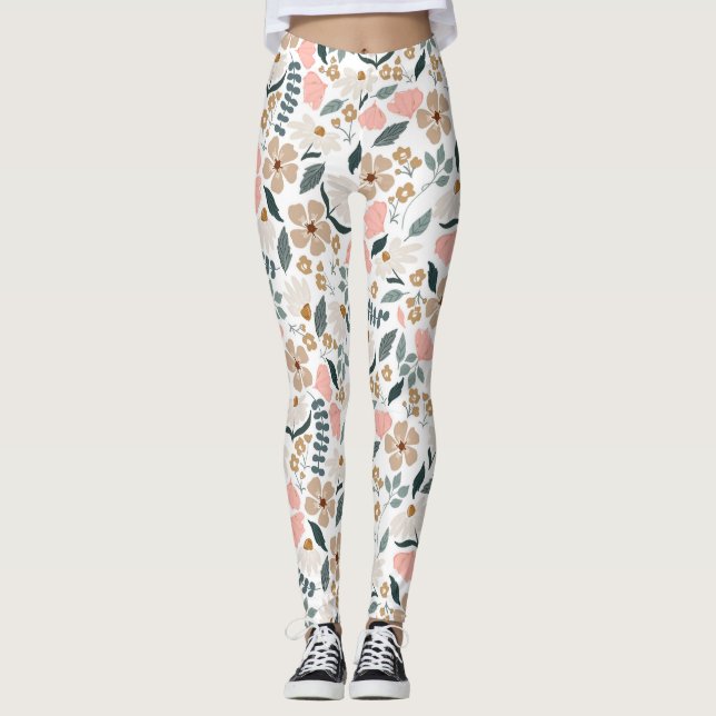 Leggings Patrón de Flor Silvestre  (Anverso)