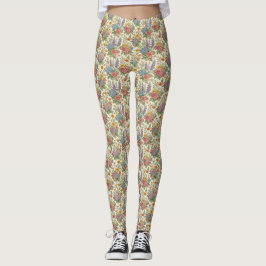 Leggings Patrón de flores
