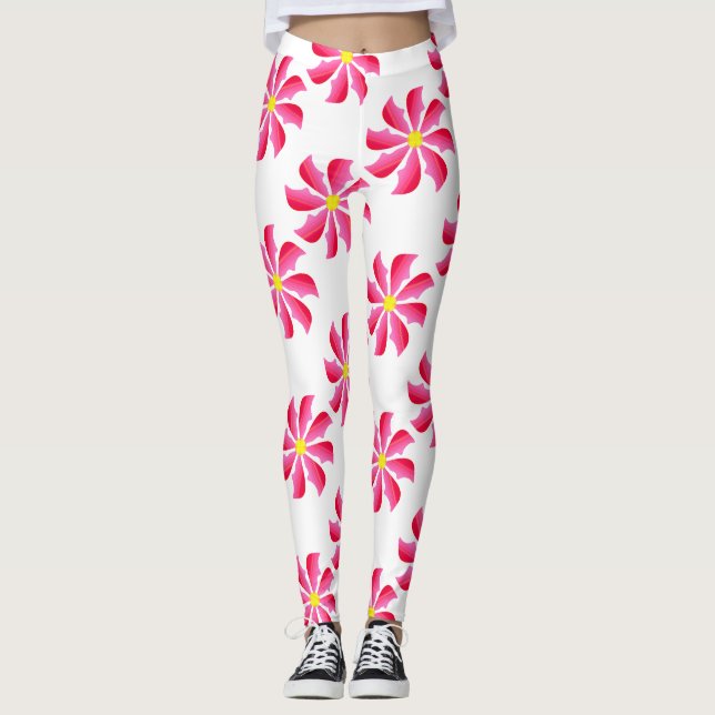 Leggings Patrón de flores 11 (Anverso)
