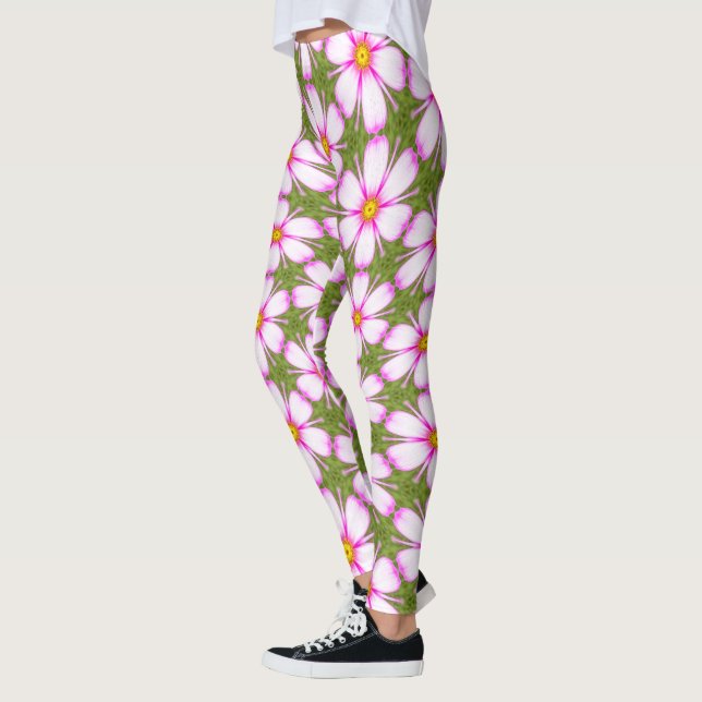 Leggings Patrón de flores de cosmos (Izquierda)