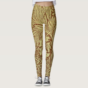 Leggings Patrón de flores de la Antigüedad de William Morri