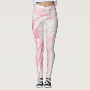 Leggings Patrón de flores silvestres de acuarela caprichosa