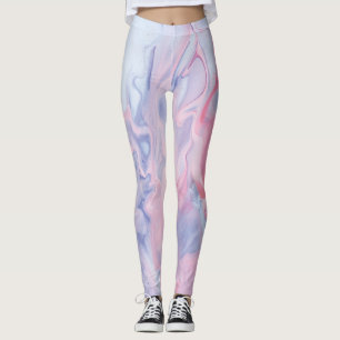 Leggings Patrón de flores silvestres de acuarela caprichosa