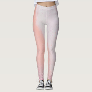 Leggings Patrón de flores silvestres de acuarela caprichosa