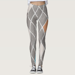 Leggings Patrón de flores silvestres de acuarela caprichosa