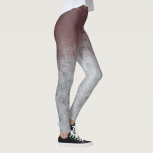 Leggings Patrón de flores silvestres de acuarela caprichosa