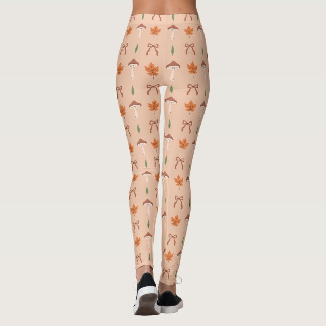 Leggings Patrón de flujo de otoño (Reverso)