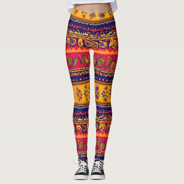Leggings Patrón de Folclore Sureño (Anverso)