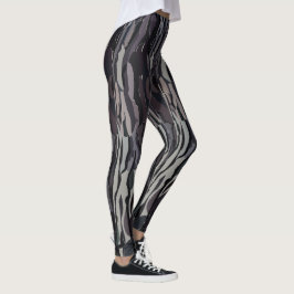 Leggings Patrón de fondo del tronco del árbol