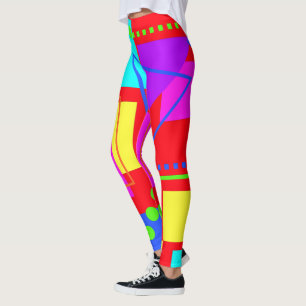 Leggings PATRÓN DE FORMA DE LA ERA DE LOS OCHENTA DE Guay 8