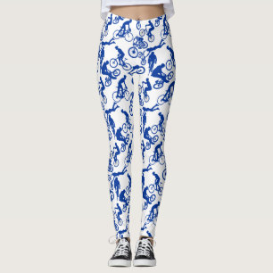 Leggings Patrón de Freestyles de Ciclismo.w x4 BG blanco
