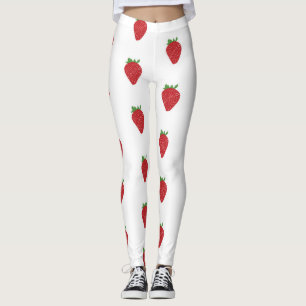 Leggings Patrón de fresa
