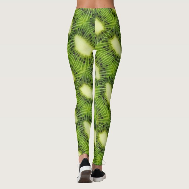 Leggings Patrón de fruta de Kiwi (Reverso)