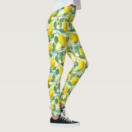 Leggings Patrón de fruta de verano tropical de cadera suave