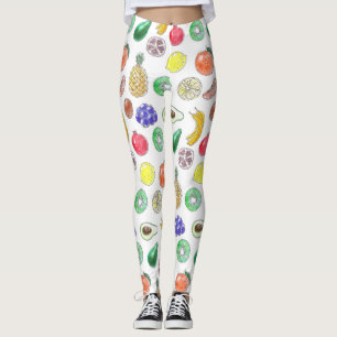 Leggings Patrón de frutas