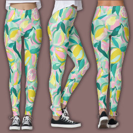 Leggings Patrón de Frutas  |  Cítricos Vibrantes