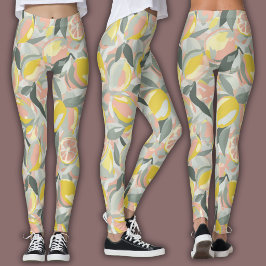 Leggings Patrón de Frutas  |  Cítricos Vibrantes