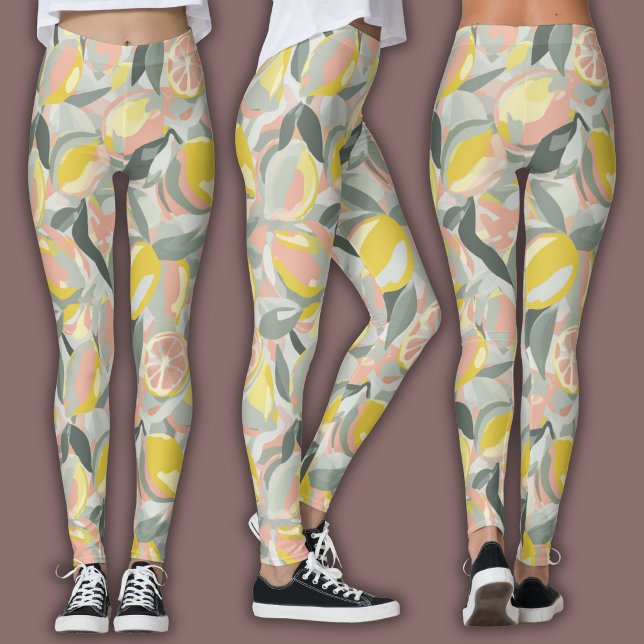 Leggings Patrón de Frutas  |  Cítricos Vibrantes (Subido por el creador)