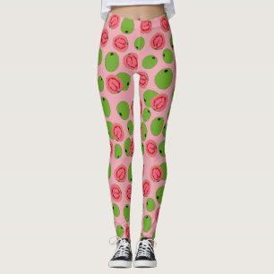 Leggings Patrón de frutas de guayaba