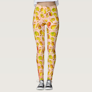 Leggings Patrón de frutos coloridos