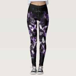Leggings Patrón de galaxia humeante triangular geométrica p