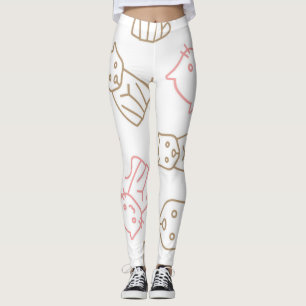 Leggings Patrón de gato