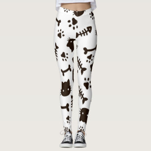 Leggings Patrón de gato