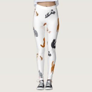 Leggings Patrón de gato