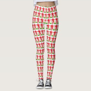 Leggings Patrón de gato lucky oriental