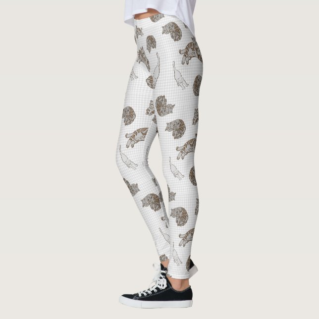 Leggings patrón de gatos (Izquierda)