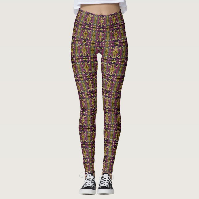 Leggings Patrón de gatos animales (Anverso)