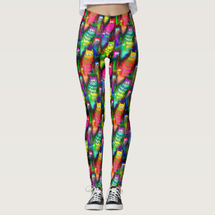 Leggings Patrón de gatos divertidos-54578