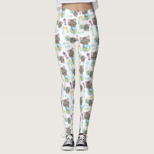Leggings Patrón de gatos, gatos, gatitos, peces