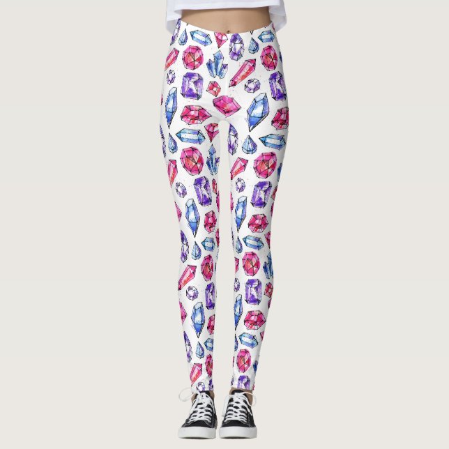 Leggings Patrón De Gema Cuta (Anverso)