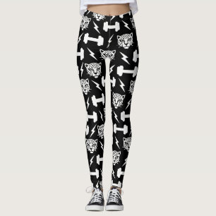 Leggings Patrón de gimnasio leopardo