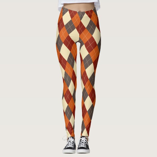 Leggings Patrón de Gingham otoño/otoño (Anverso)