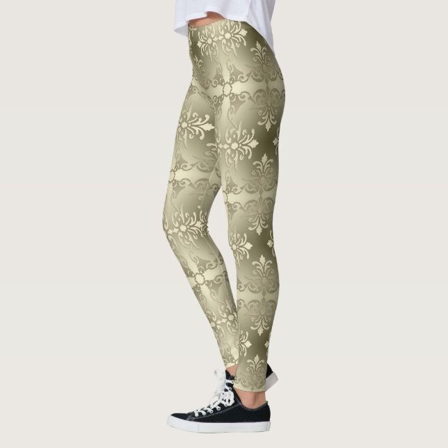 Leggings patrón de gradiente de estilo barroco (Izquierda)