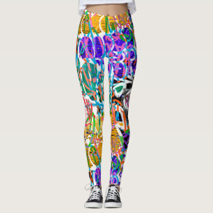 Leggings Patrón de graffiti